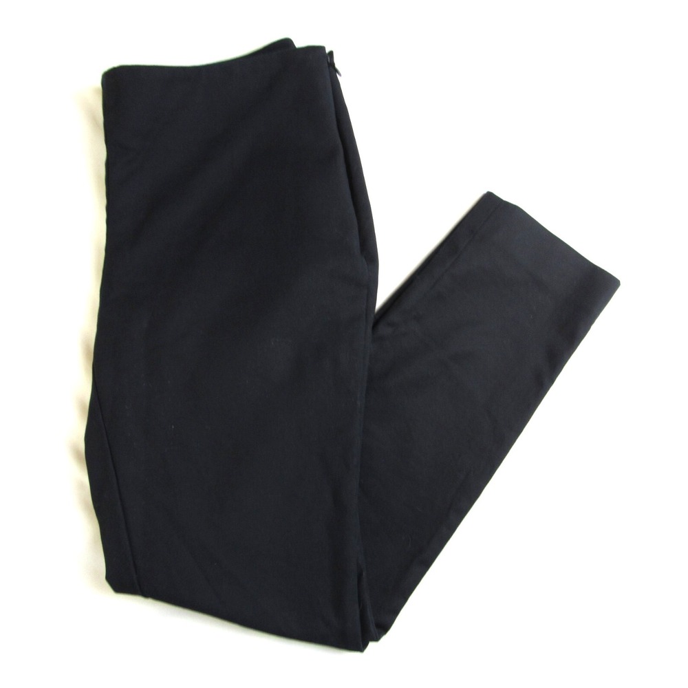 Women's Vince Camuto Pants Black Chino Side Zip Skinny Ankle Size 4
